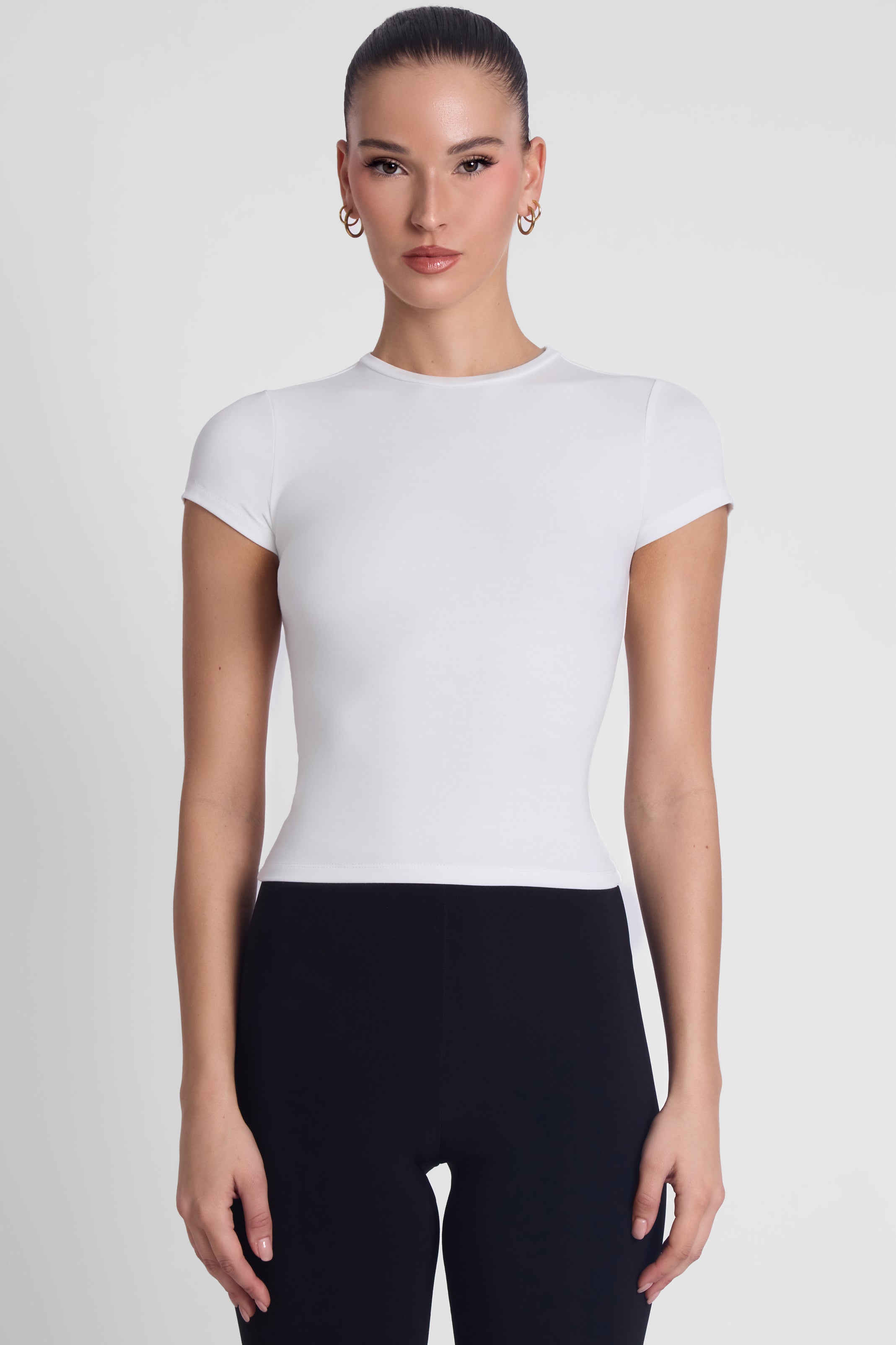 Everyday Jersey Short Sleeve Top - White